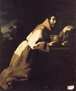 Saint Francis in Meditation Francisco de Zurbaran